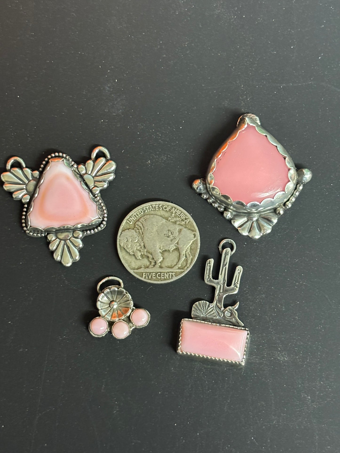 Pink conch pendant reserved -Alex 