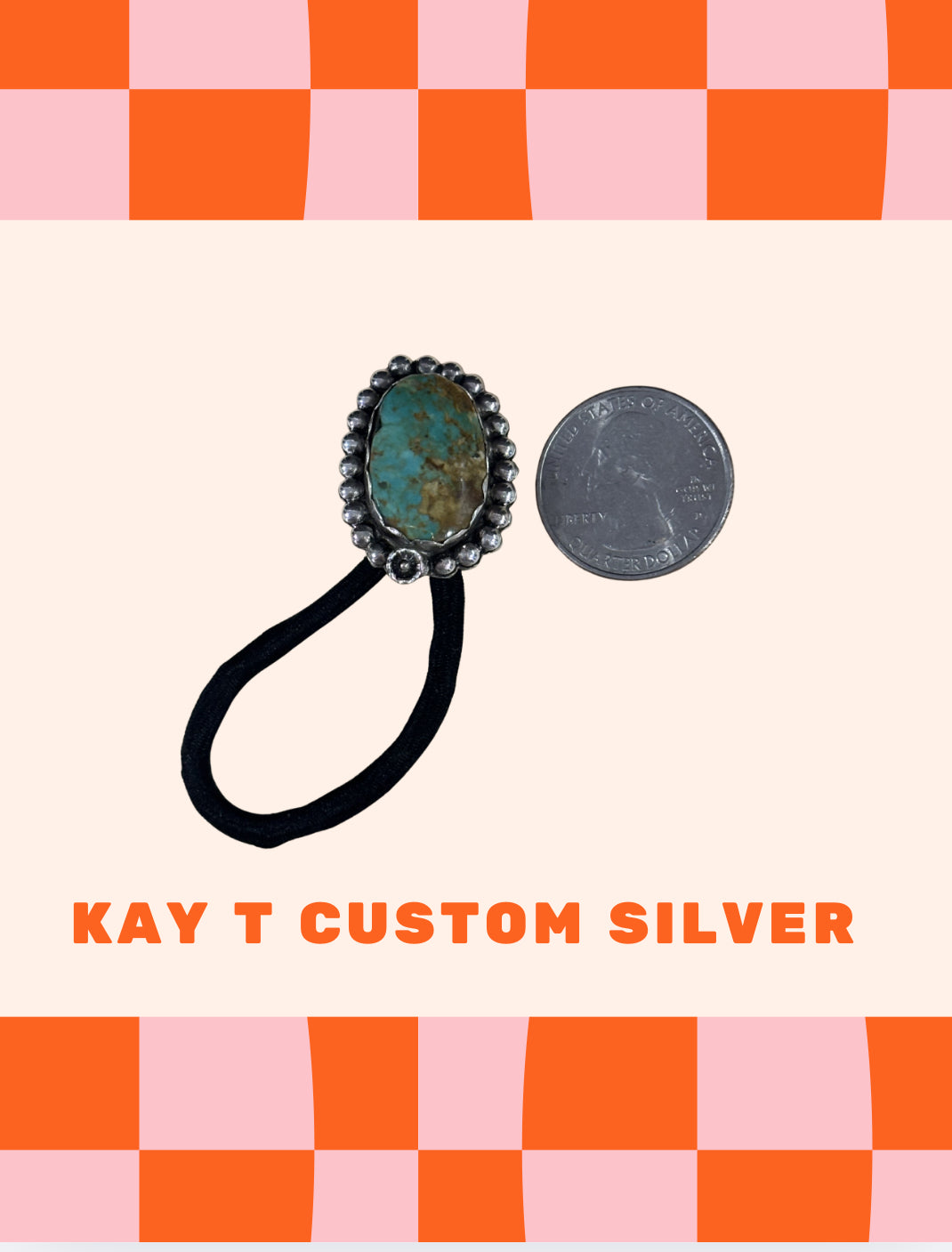 Tyrone turquoise hair tie 