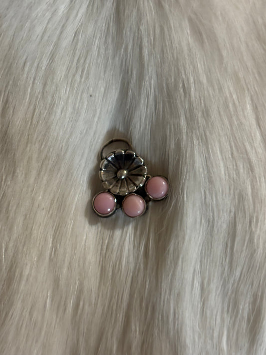 Pink conch pendant reserved -Alex ￼